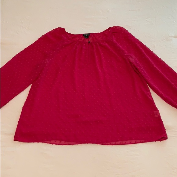 J. Crew Dotted Blouse - Picture 1 of 4